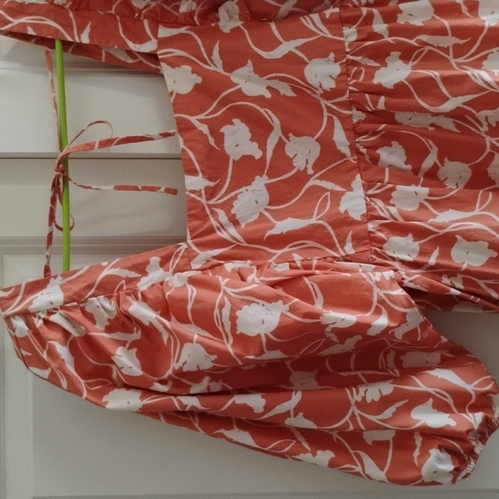 S ORANGE FLOWER DRESS - Picture 2 of 10